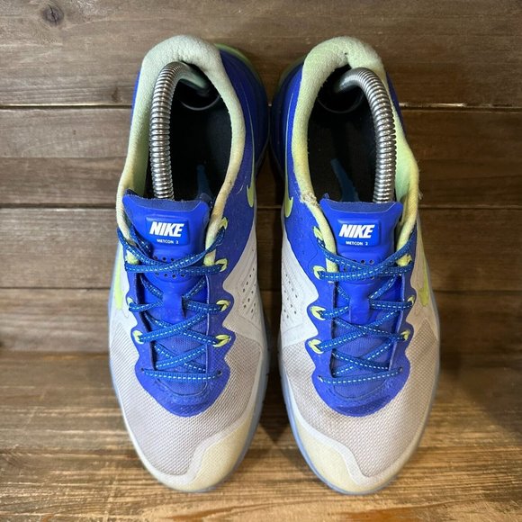 Womens Nike Metcon 2 Gray Blue Athletic Crossfit Training Shoes Sneakers Size 9 - Picture 3 of 7